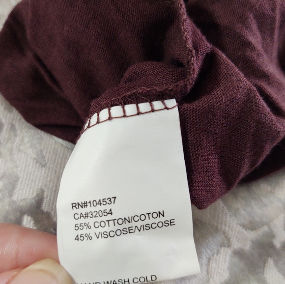 Tiny Brand Embroidered V-Neck Brown Top - Picture 5 of 7